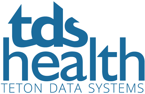 TDS Health Teton Data Systems logo, links back to home page from any page in the site